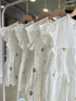 Summer Embroidered Patchwork Border Layer Tops